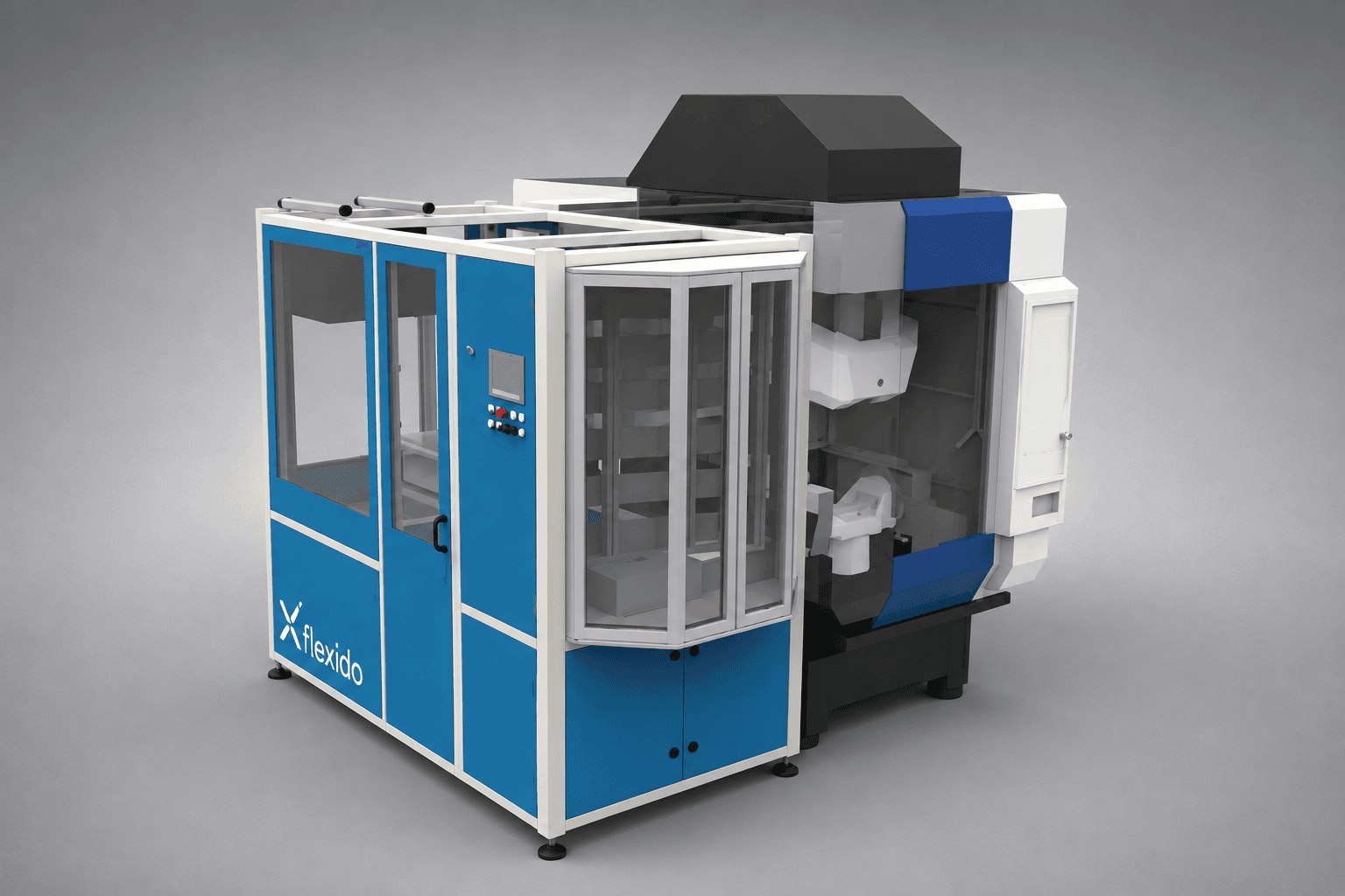 CNC stroj s Flexido robotsko celico