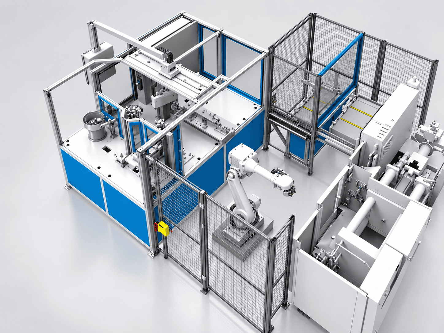 Celoten avtomatizacijski sistem FLEX 25 / 50 z varnostno ograjo